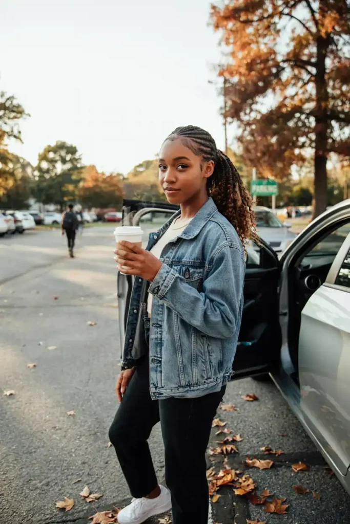 Spanish Braid Ponytail for School Drop-Off Days