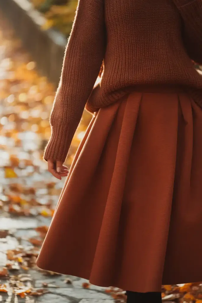 Styling A Fall Skirt With Basics You Already Own