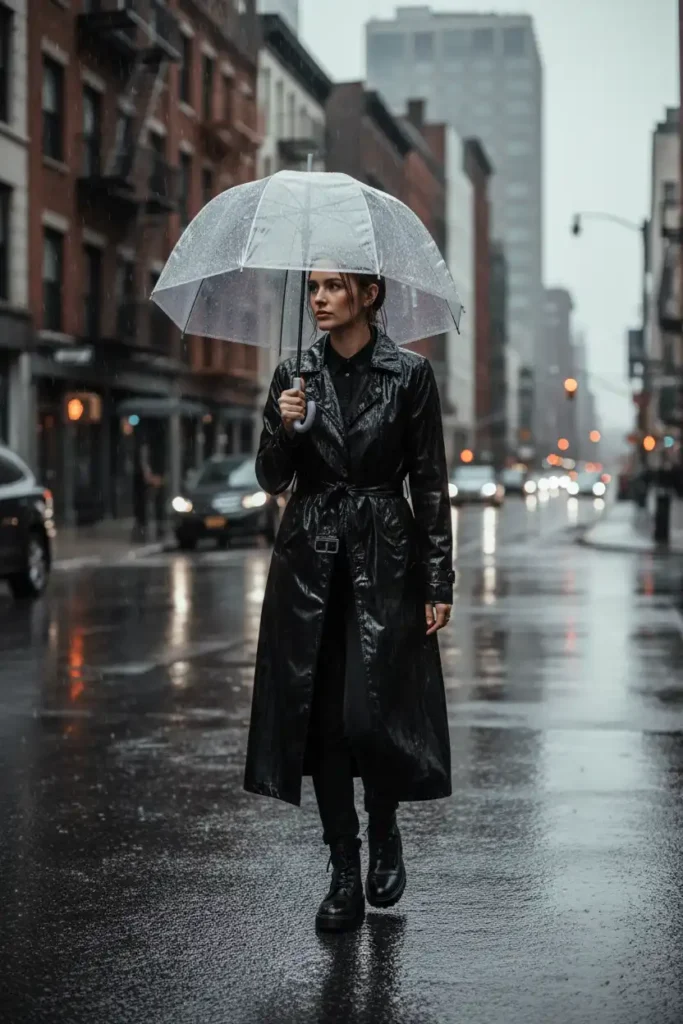 The Black Trench That Replaces Your Winter Coat