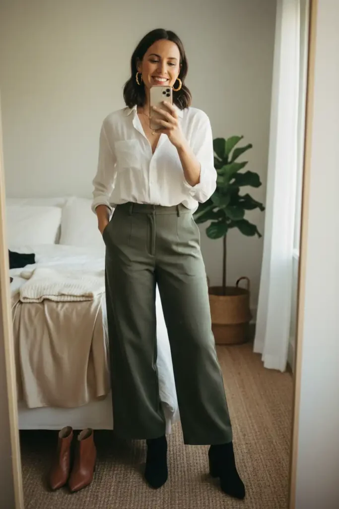 The Cropped Button Shirt Outfit You Can Wear Three Ways