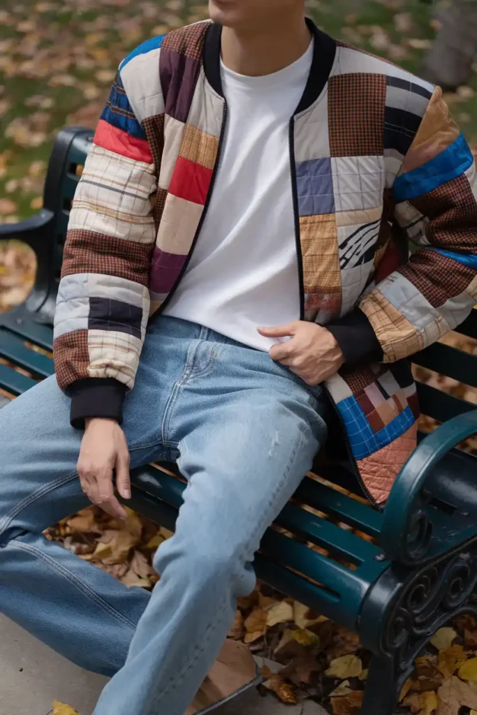 Underestimating a Casual Long Sleeve Patchwork Piece for Layering