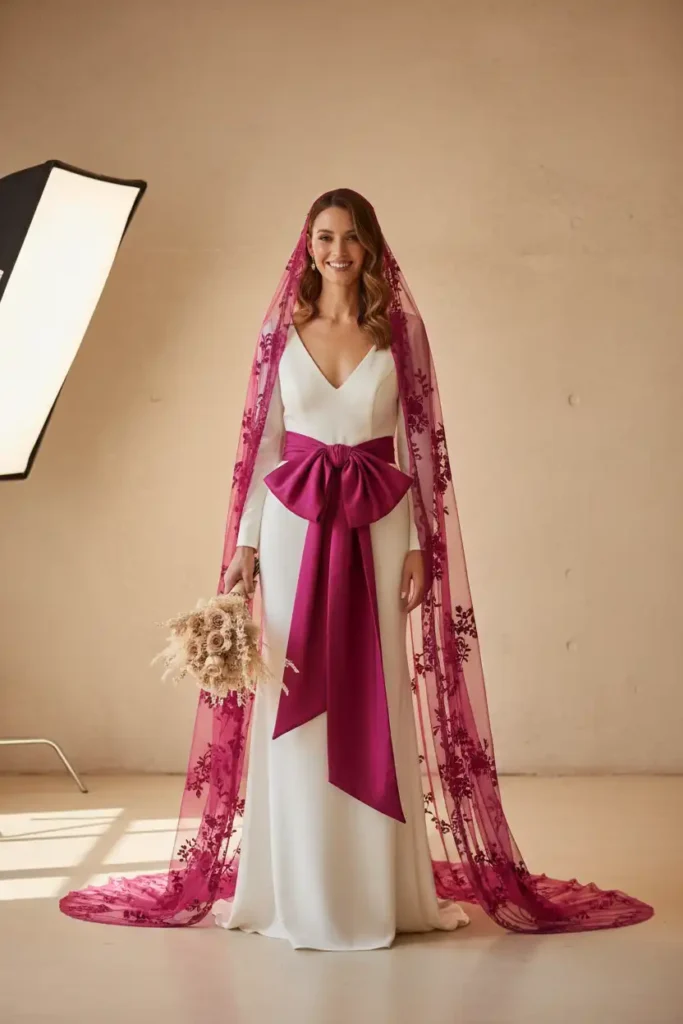 Vivid Tones for Brides Who Don't Want to Blend In