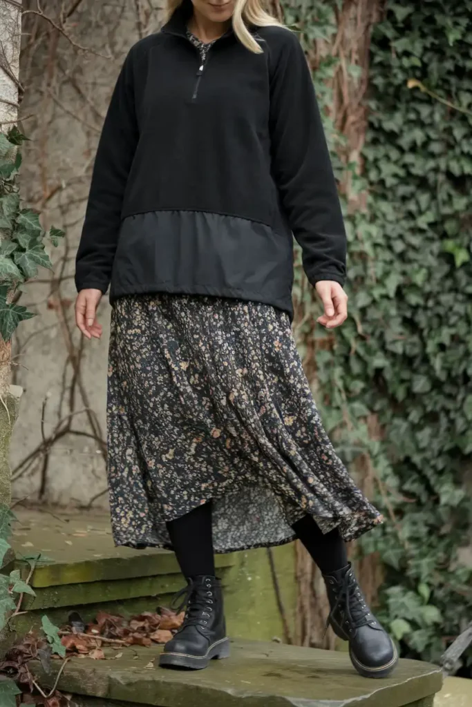 Wearing Fleece With Skirts and Dresses