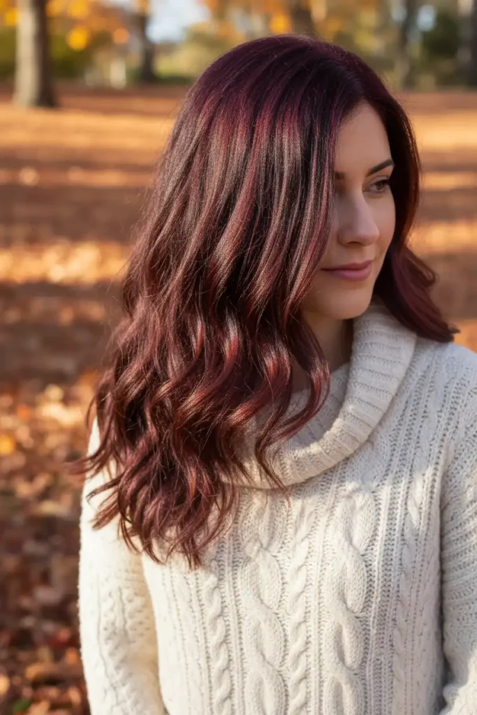 Why burgundy hair is the fall color everyone's obsessed with