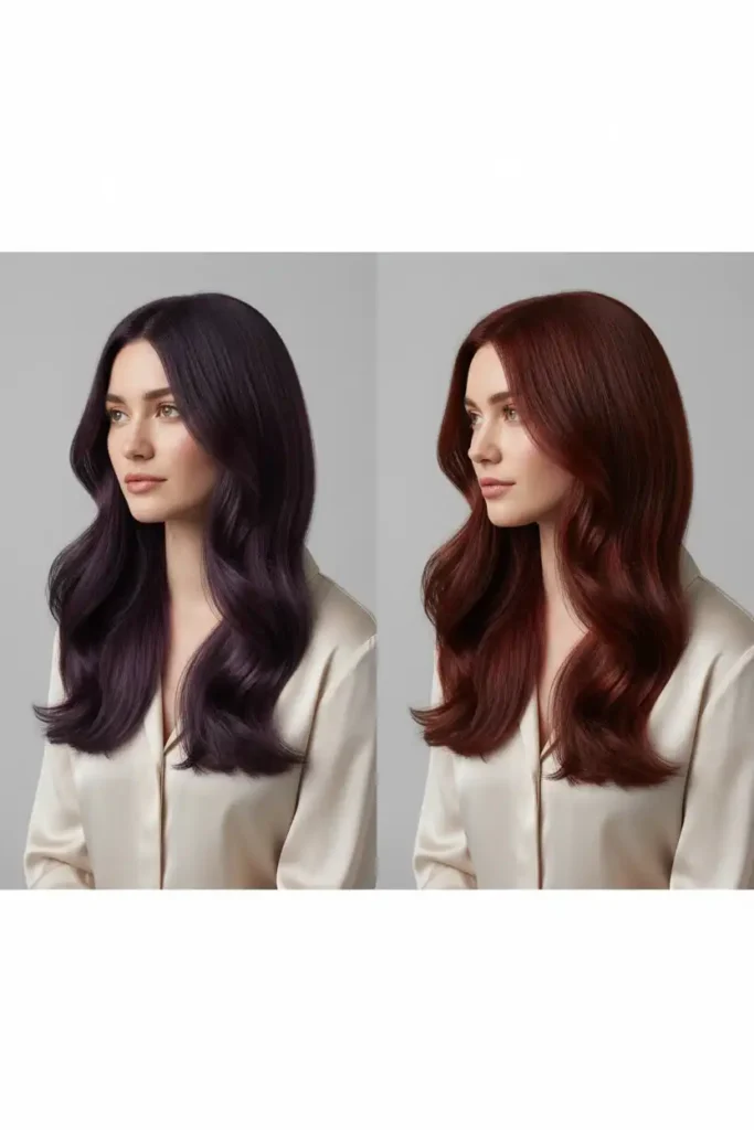 Wine hair vs burgundy hair: what's the actual difference