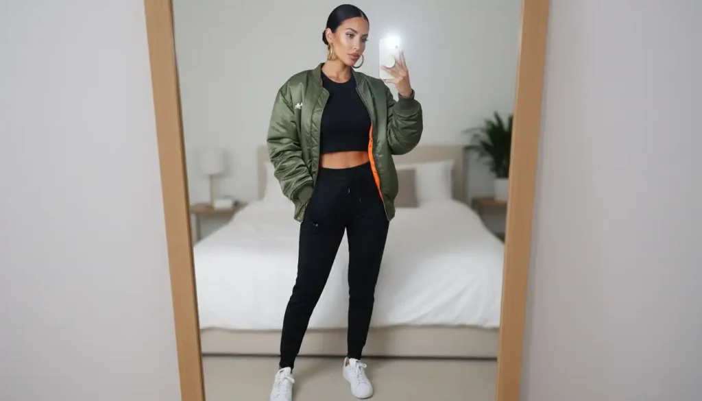 black sweatpants outfit