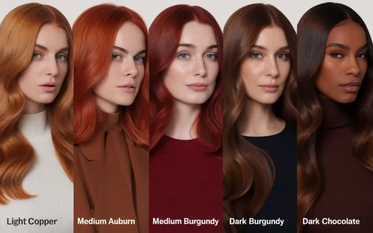 brown red hair