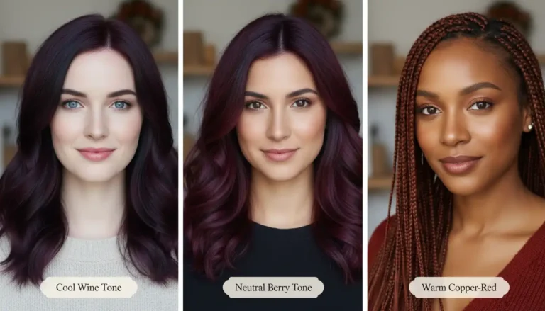 burgundy hair