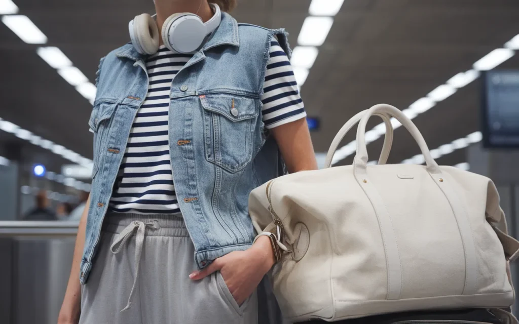 denim vest outfit