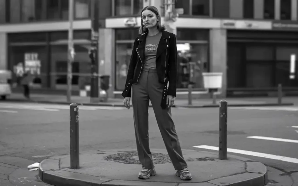 suede jacket outfit