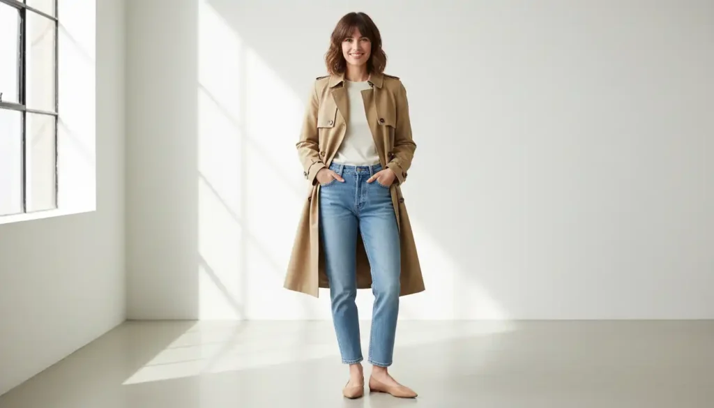trench coat outfit