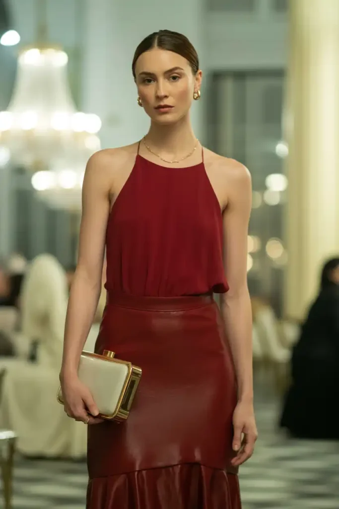 A Classy Red Dress for Any Formal Event