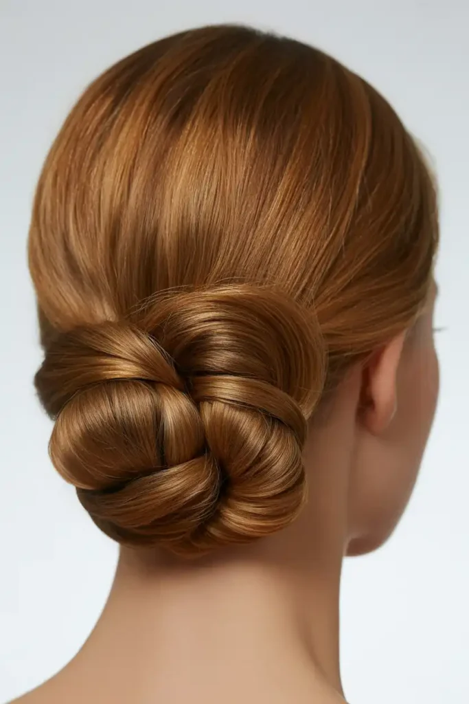 A Funky Updo That Reads Polished, Not Messy
