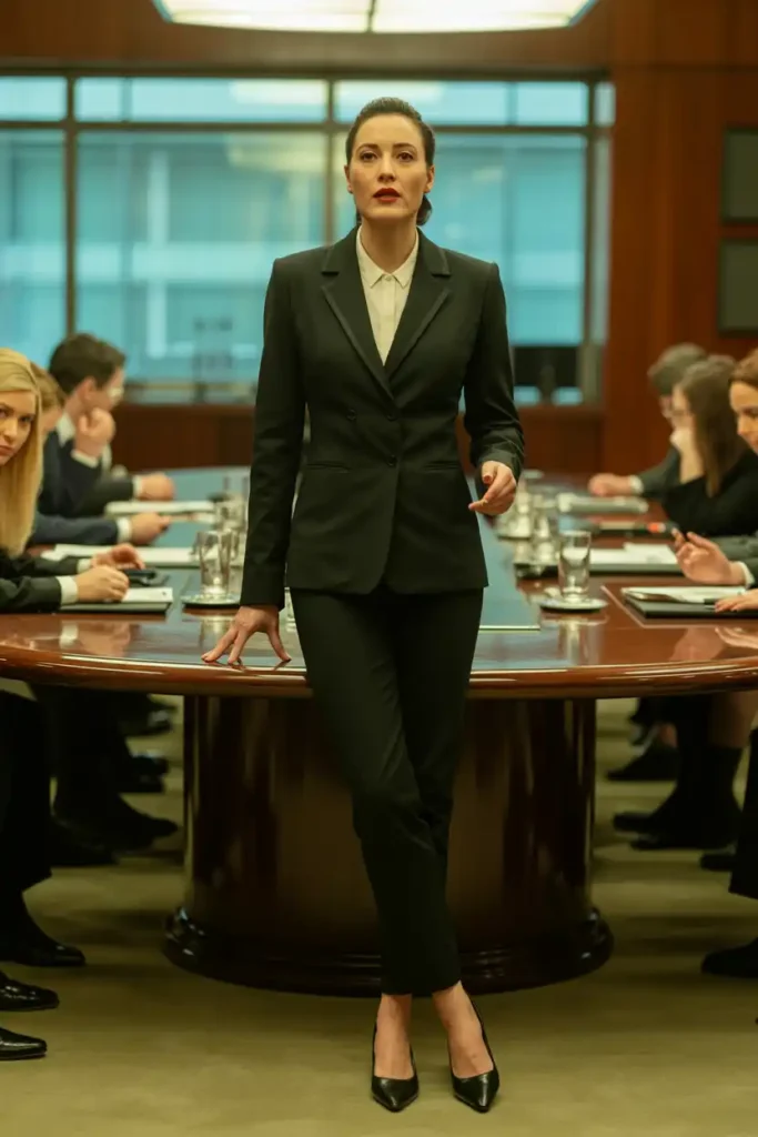 A Serious Outfit for High-Stakes Meetings