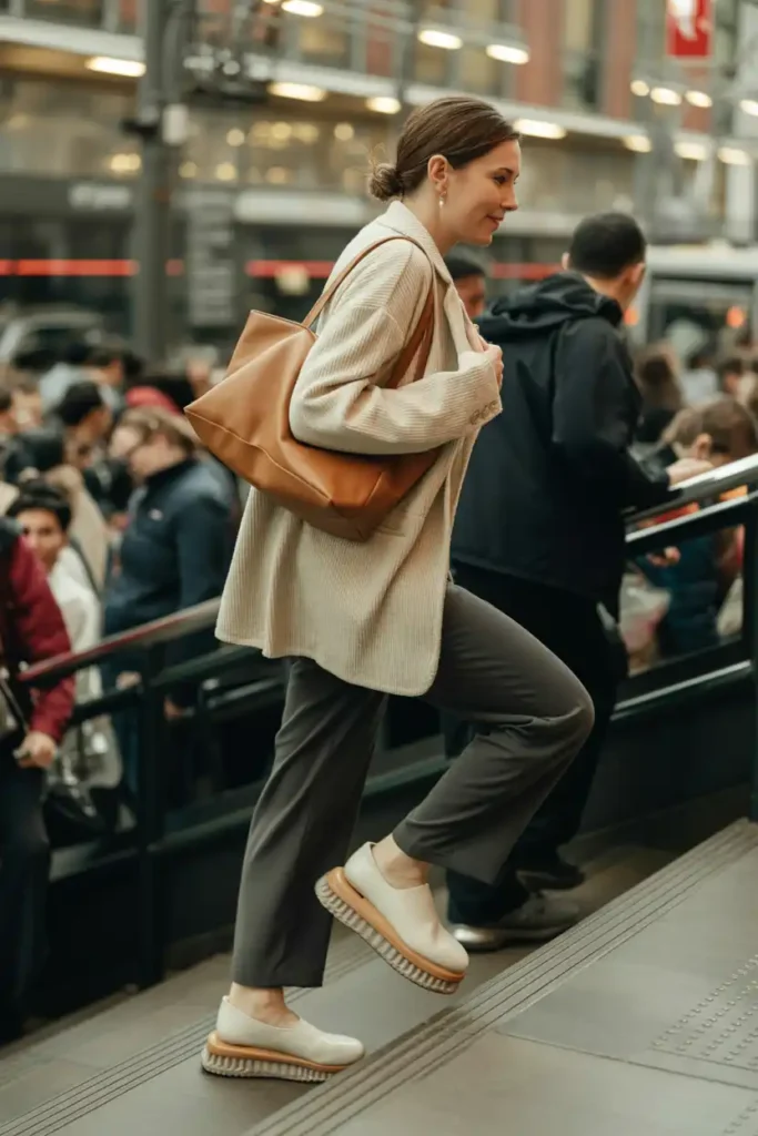 A Smart Work Outfit for Long Commutes