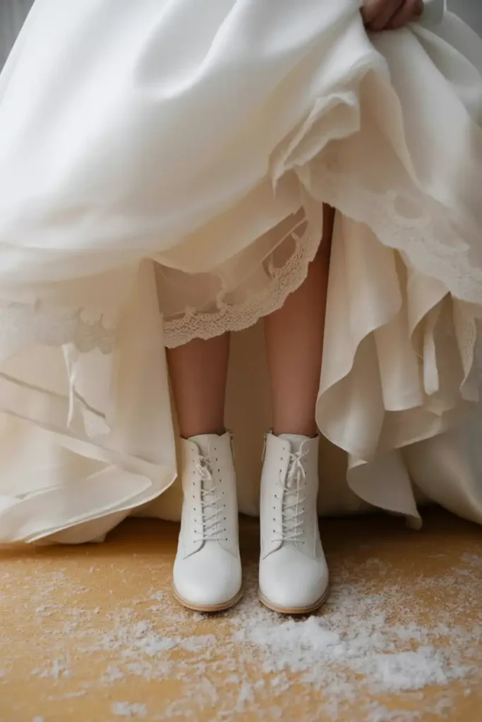 Bridal Boots and Warm Footwear Under Your Gown