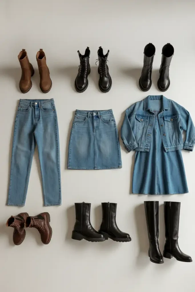 Build a Denim With Boots Outfit You Can Repeat