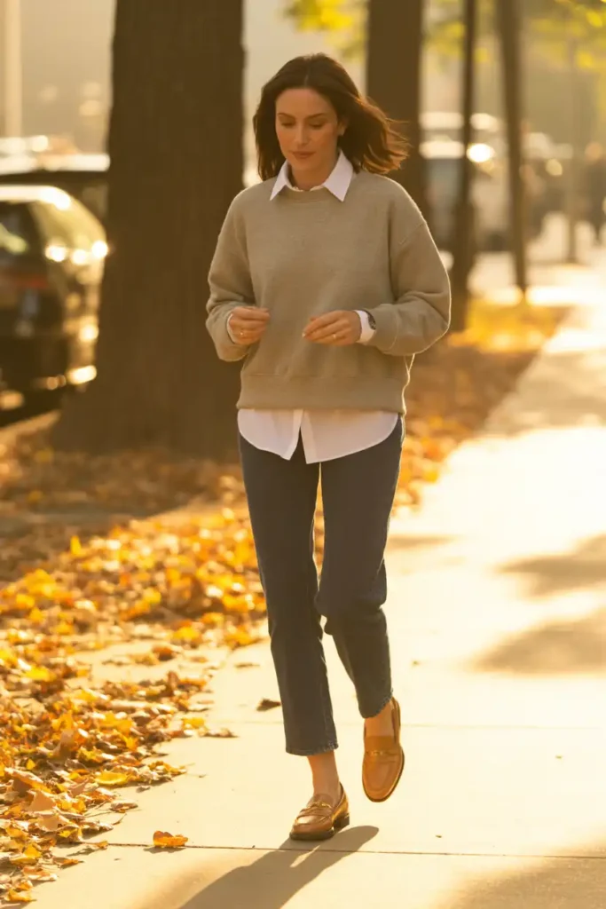 Build an Early Fall Outfit That Handles Warm Afternoons