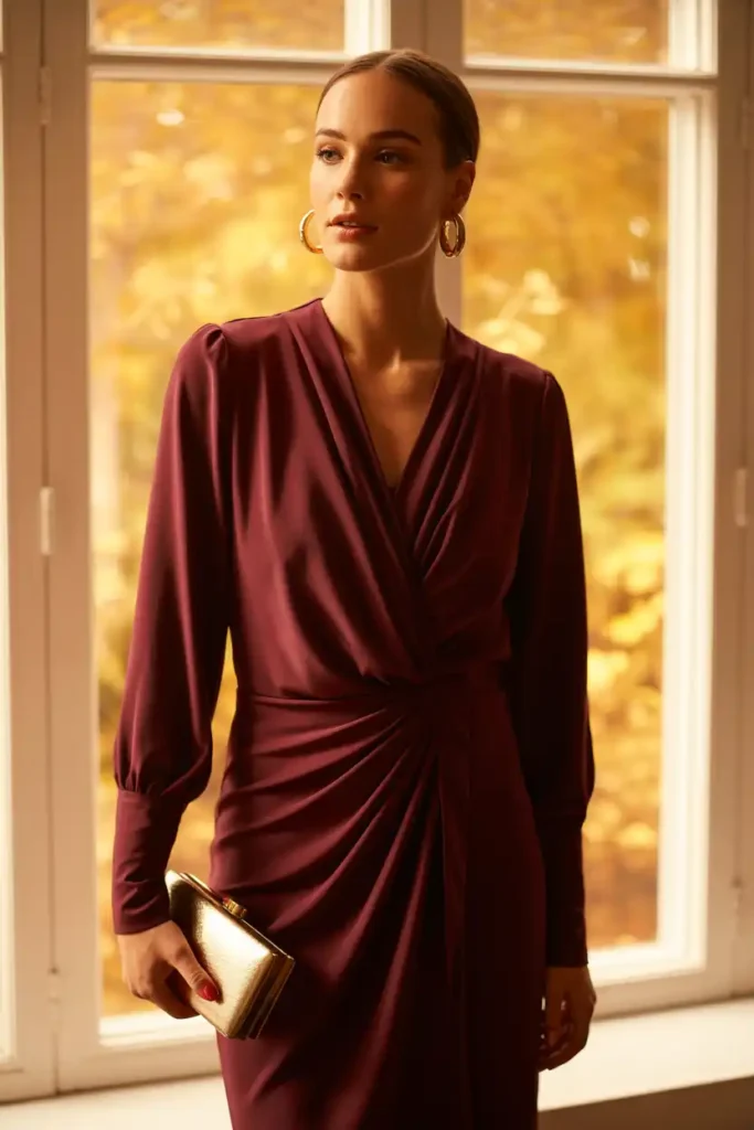 Burgundy Dresses That Read Classy