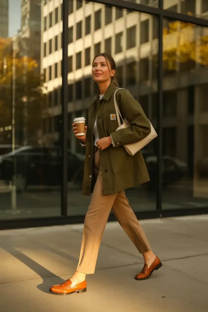 Chore Coat Outfit Women Actually Wear to Work (Not Just for Photos)