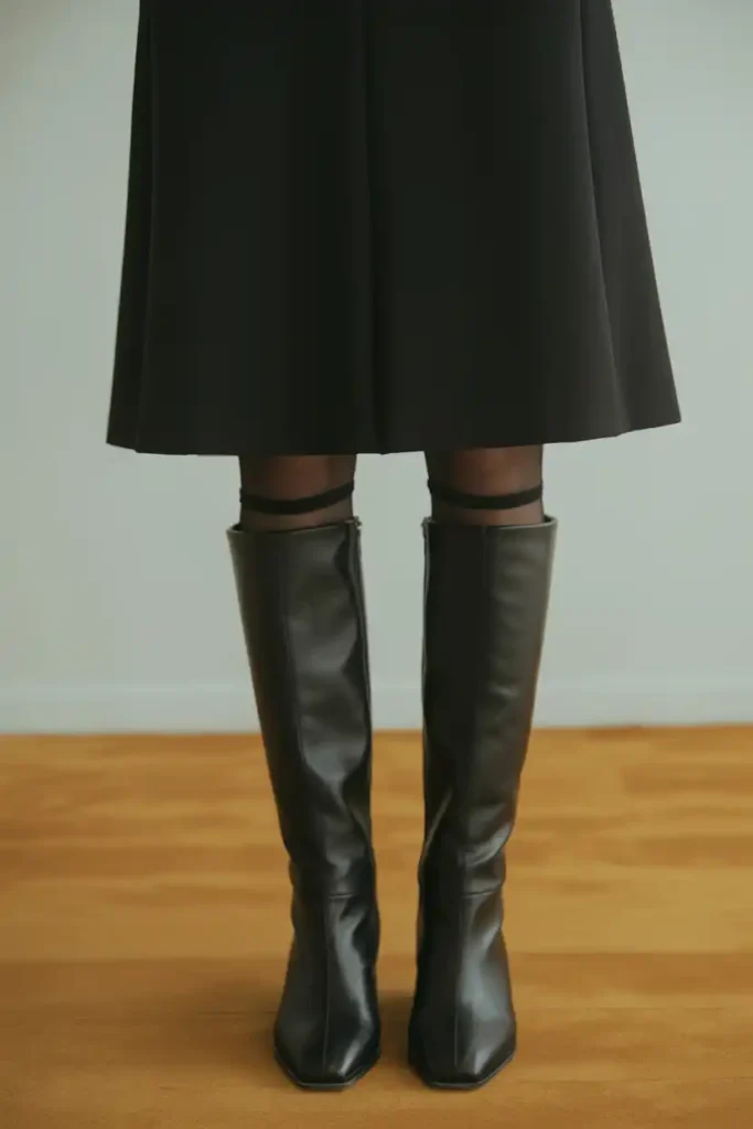 Close the Gap Between Your Skirt Hem and Boot