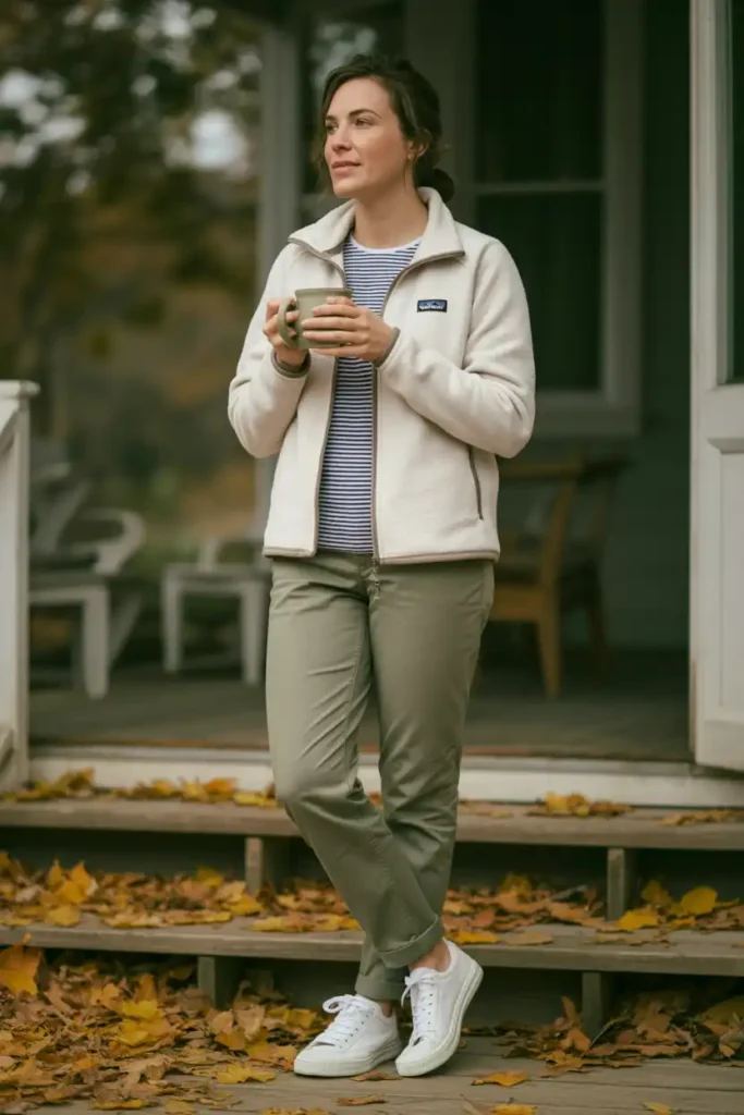 Cozy Fall Outfits That Start With One Reliable Fleece