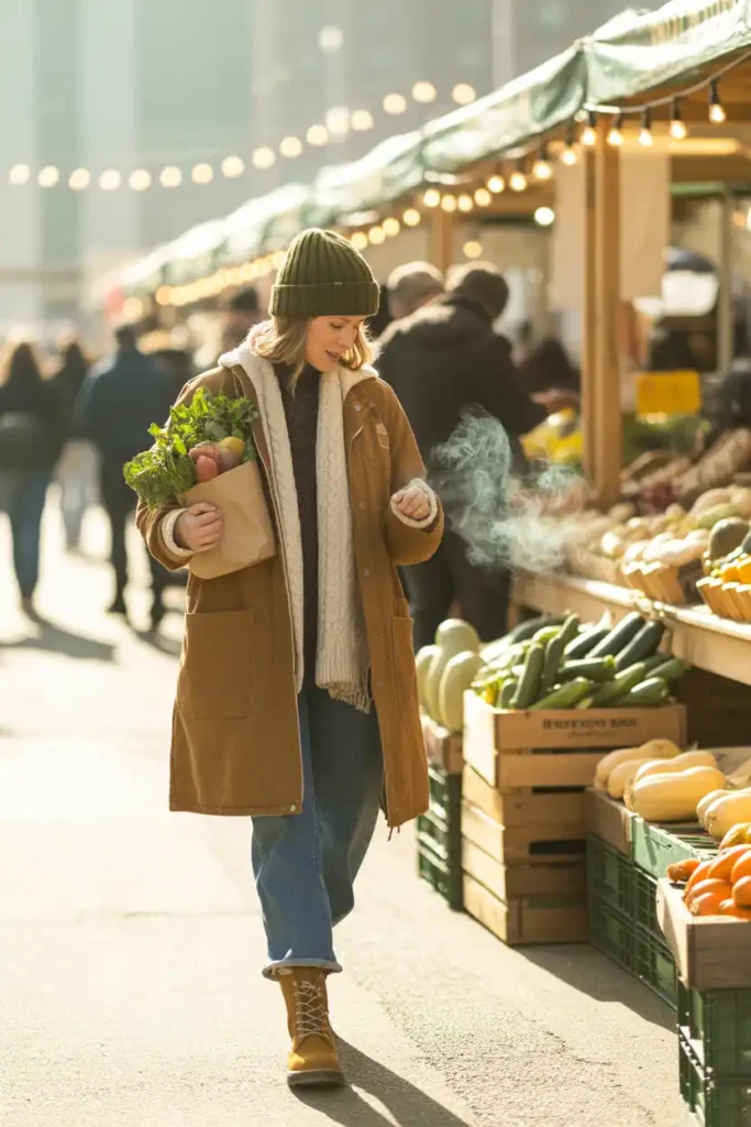 Farmers Market Outfit for Winter: Staying Warm Without Losing Your Style