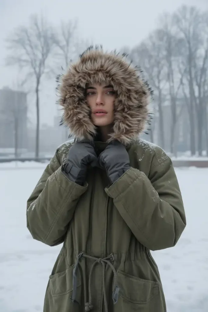 Fur Hooded Parkas Built for Real Cold