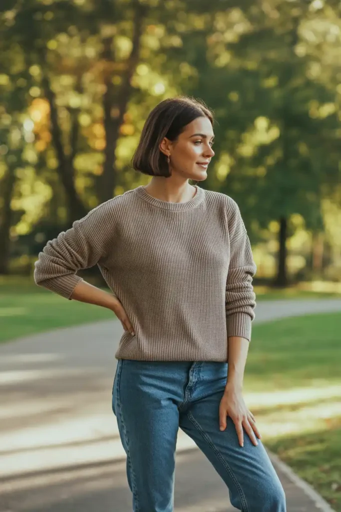 How a Simple Knit Sweater Flatters Every Body Type
