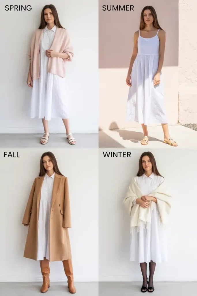 How to Style One Dress Across Seasons