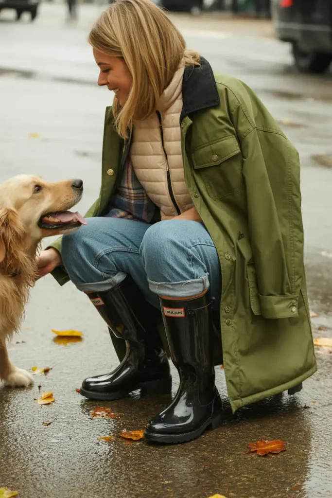 Hunter Boots Outfit Ideas for When You Want Function and Style