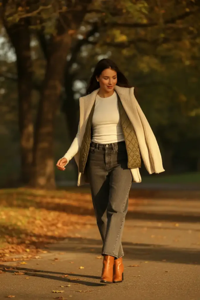 Layer Outfits for Fall Without the Bulk