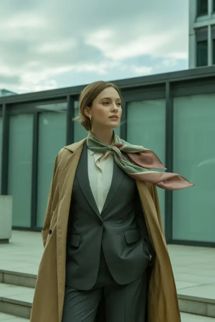 Layering for professional outfits women wear in changing weather