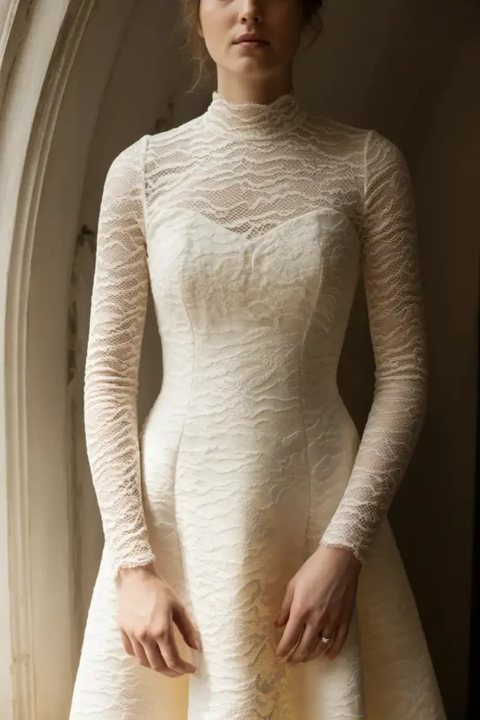 Long-Sleeve Gowns That Handle the Cold