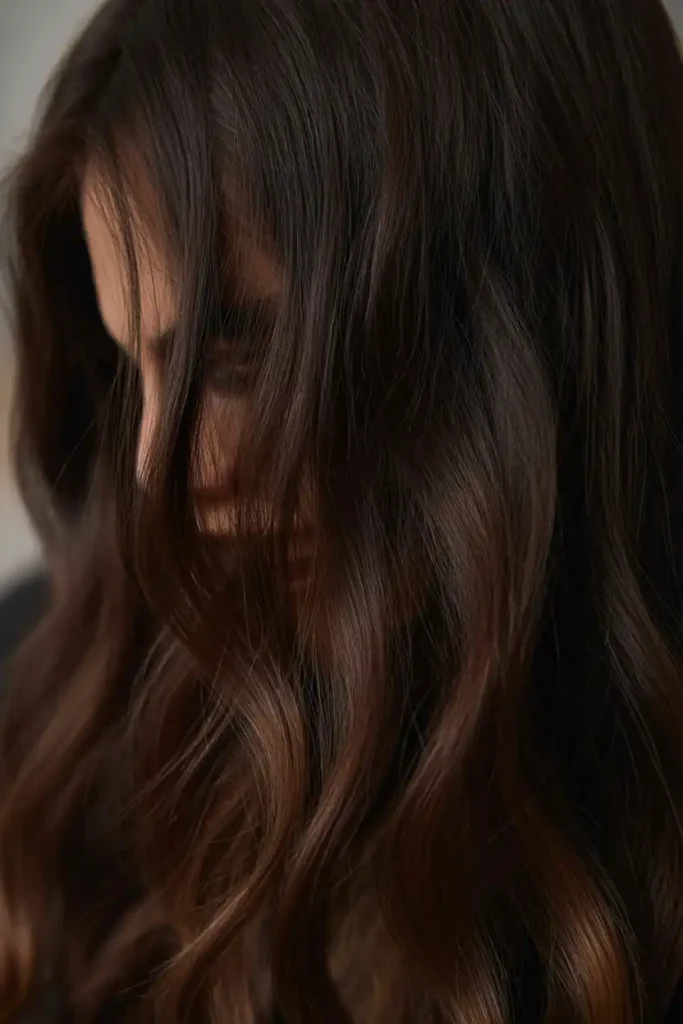 Low Highlights That Add Depth to Dark Hair