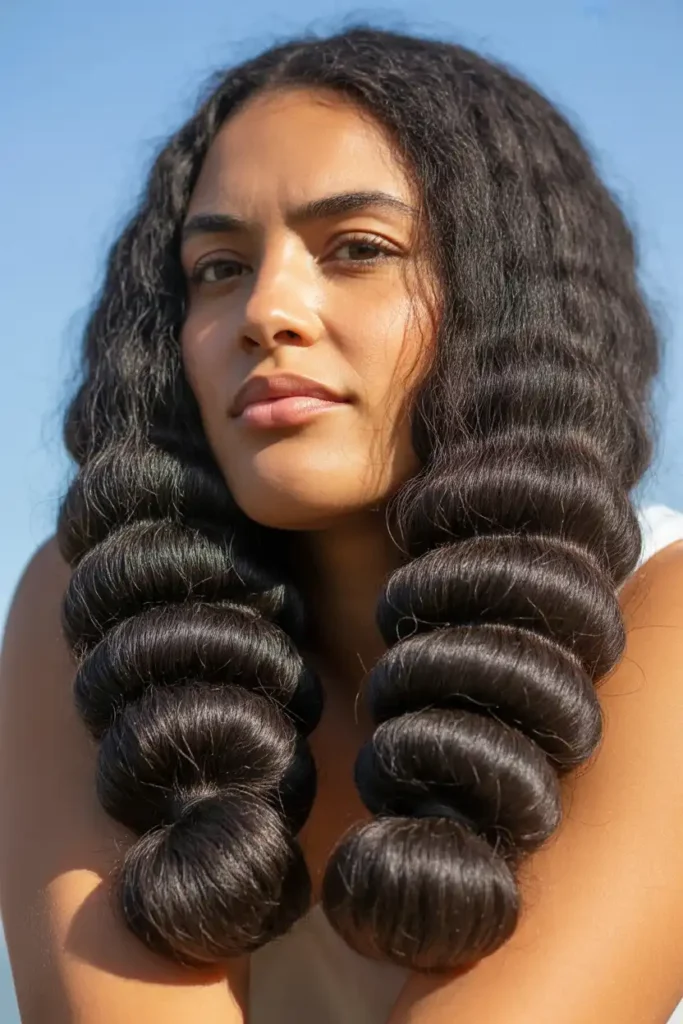 Low Space Buns for Thick, Heavy Hair
