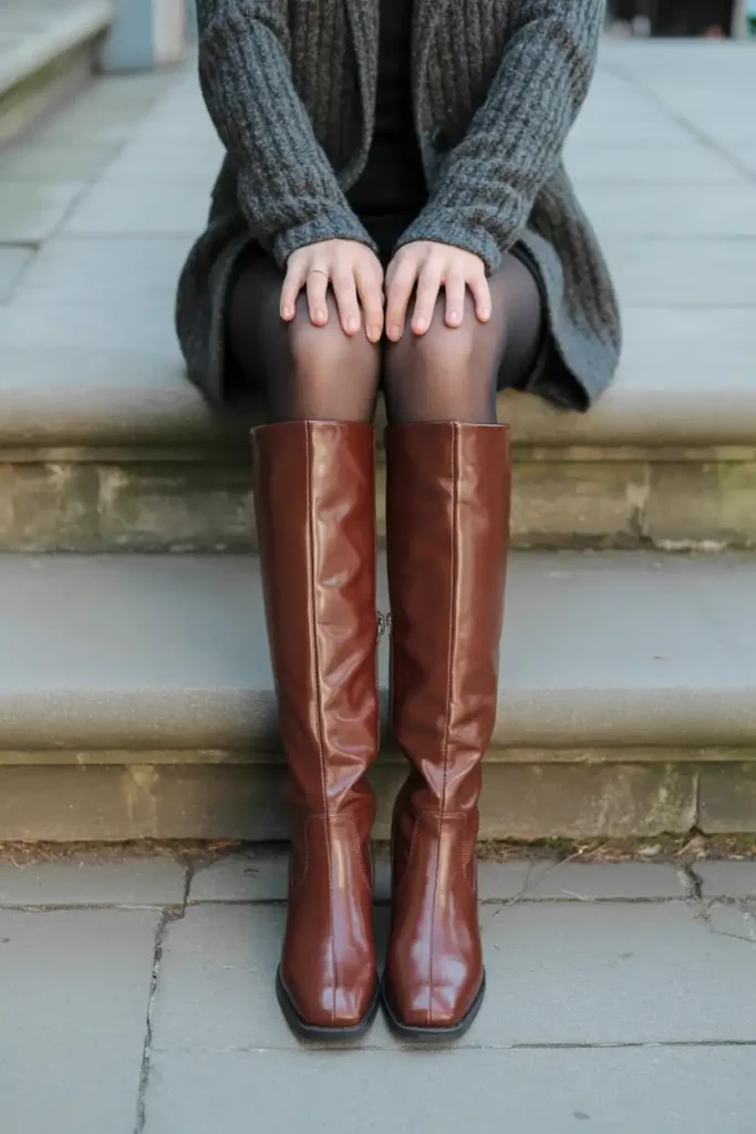 Master Styling With Long Boots for Windy Blocks