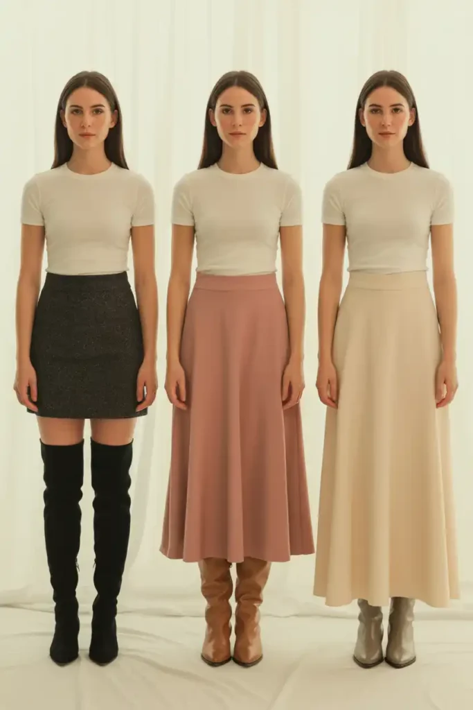 Match Boot Height to Skirt Length