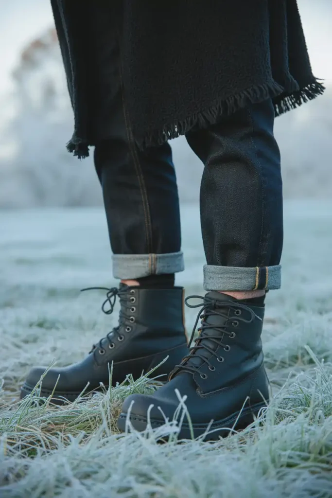 Pairing With Army Boots for Grip That Handles Frost