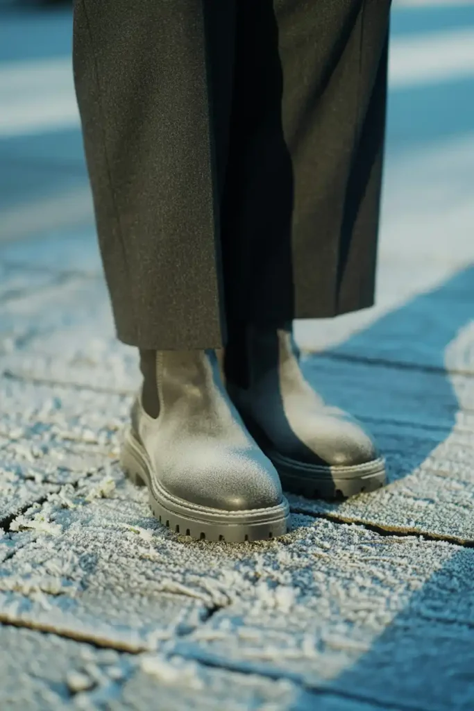 Pick Footwear That Grips Icy, Windy Sidewalks