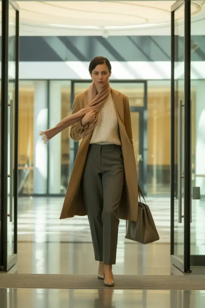 Put Together a Windproof Office Look