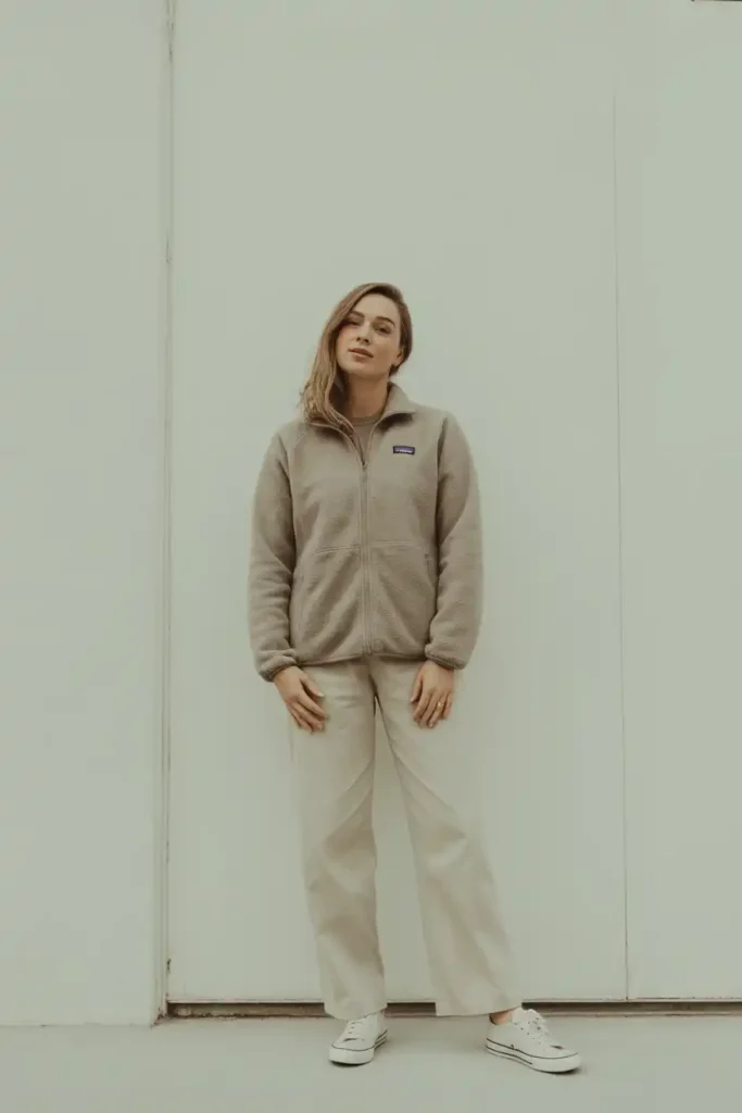 Scandi Fall Fashion Meets a Soft Neutral Fleece