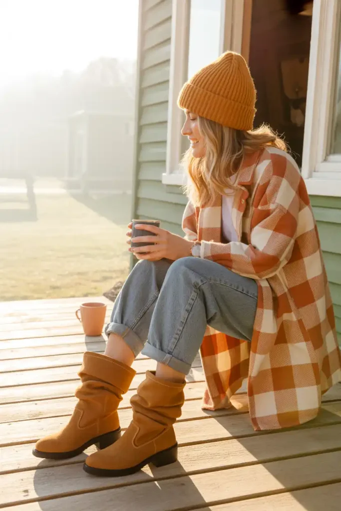 Slouch Boots Outfits for Low-Effort Days