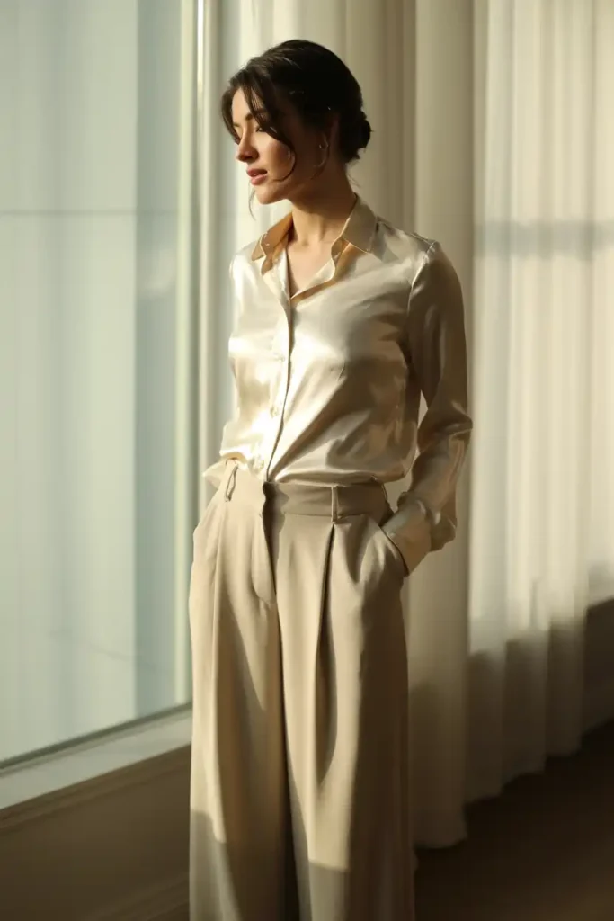 The Cream Shirt and Trouser Combo You Will Repeat