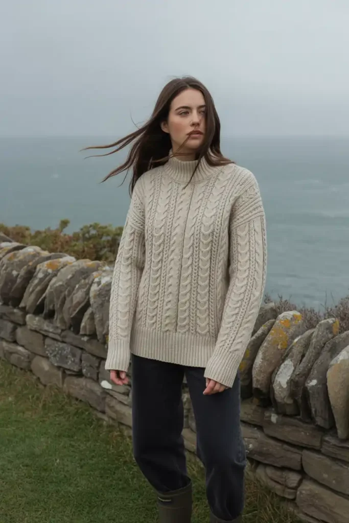 The Fisherman Sweater Pattern Built for Wind and Damp