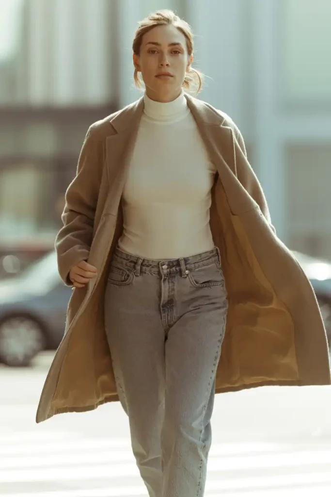 The Half Coat Length That Flatters Most Frames