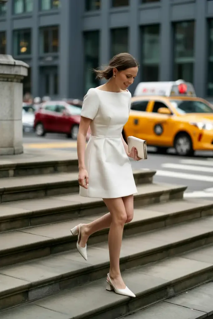The Short Dress That Works for a City Ceremony