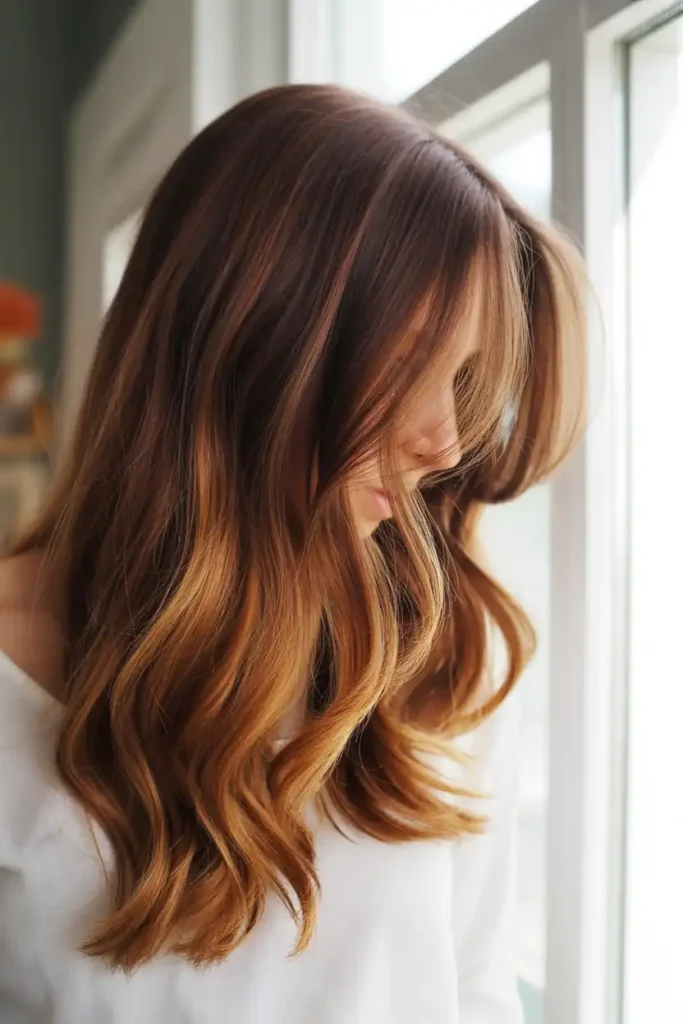 Warm Balayage for Low-Maintenance Color
