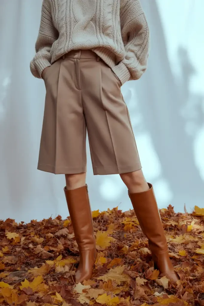 What To Wear With Bermuda Shorts and Tall Boots