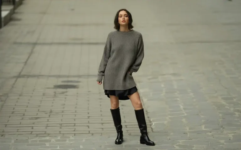 skirt with boots
